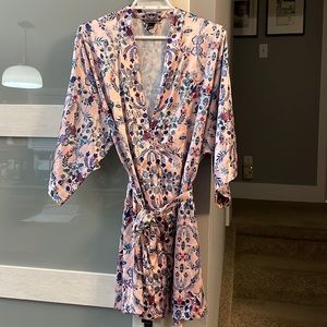 Silk kimono robe
